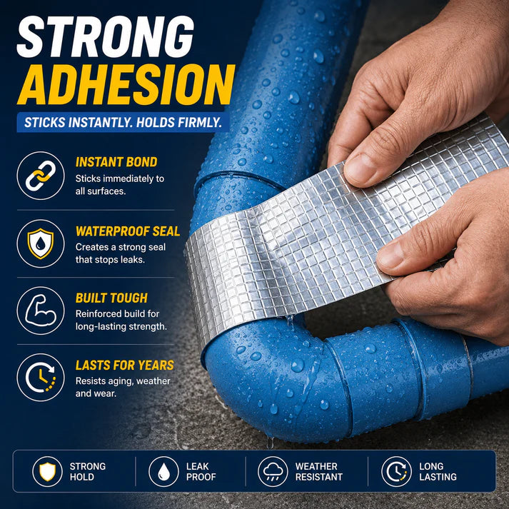 Ultra Fix Metal Tape – Super Strong Waterproof Repair Tape (Pack of 2)