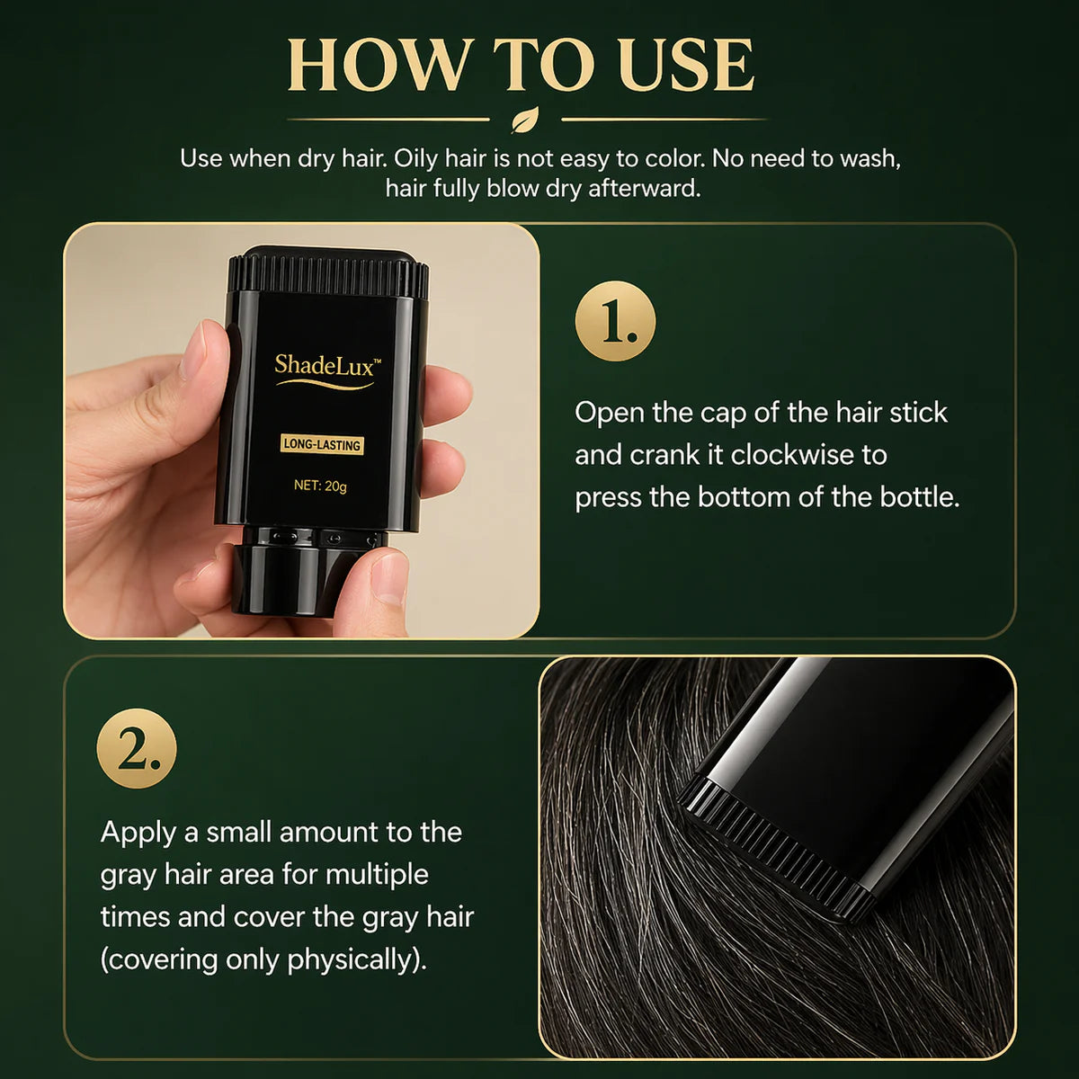 Japanese Instant Hair Dye comb